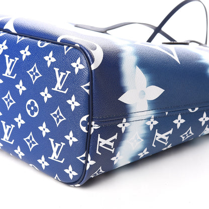 Louis Vuitton Monogram Escale Neverfull MM Blue 10 of 12