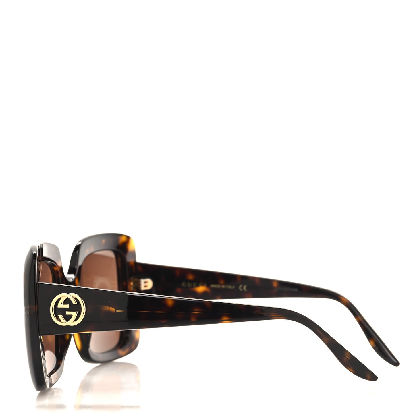 Acetate Square Frame Sunglasses GG0896S Tortoise