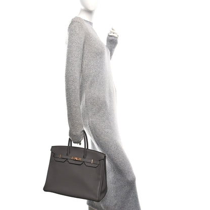 Hermes Togo Birkin 35 Etain 2 of 9