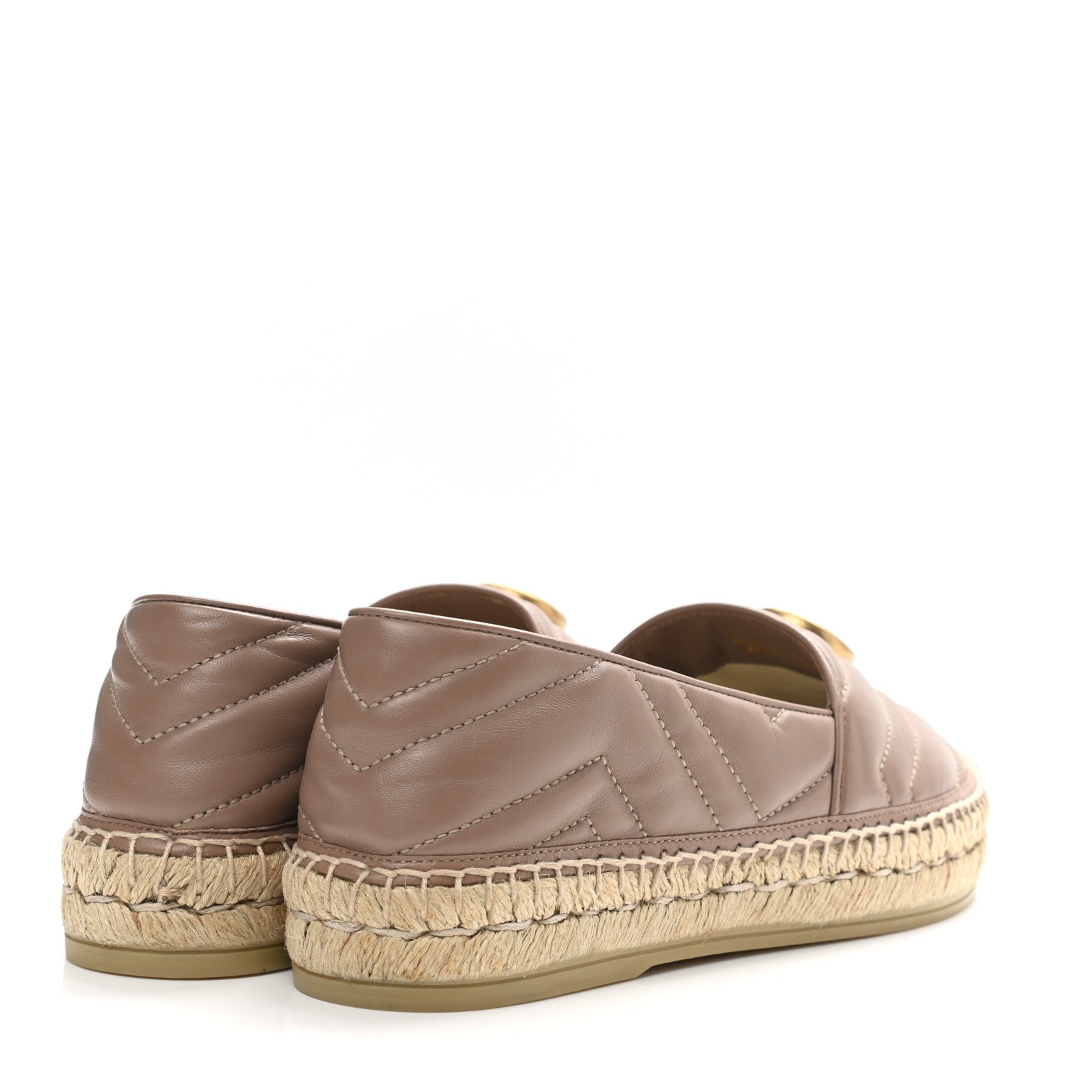 Gucci Nappa Matelasse GG Marmont Espadrilles 38.5 Porcelain Rose 4 of 11