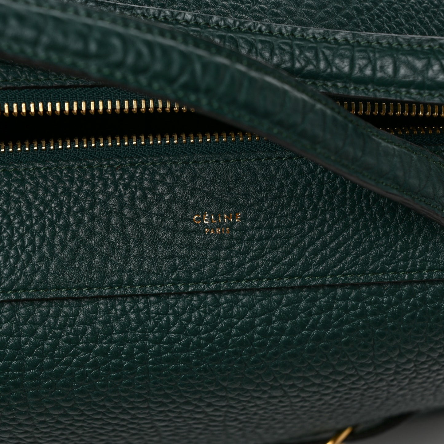 Bullhide Calfskin Small Ring Bag Dark Green