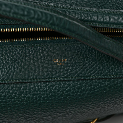 Celine Bullhide Calfskin Small Ring Bag Dark Green 7 of 9