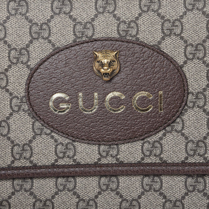 Gucci GG Supreme Monogram Web Neo Vintage Double Flap Messenger Bag Beige New Acero 9 of 9