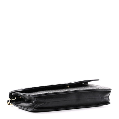 Chanel Caviar Timeless CC Wallet On Chain WOC Black 4 of 13