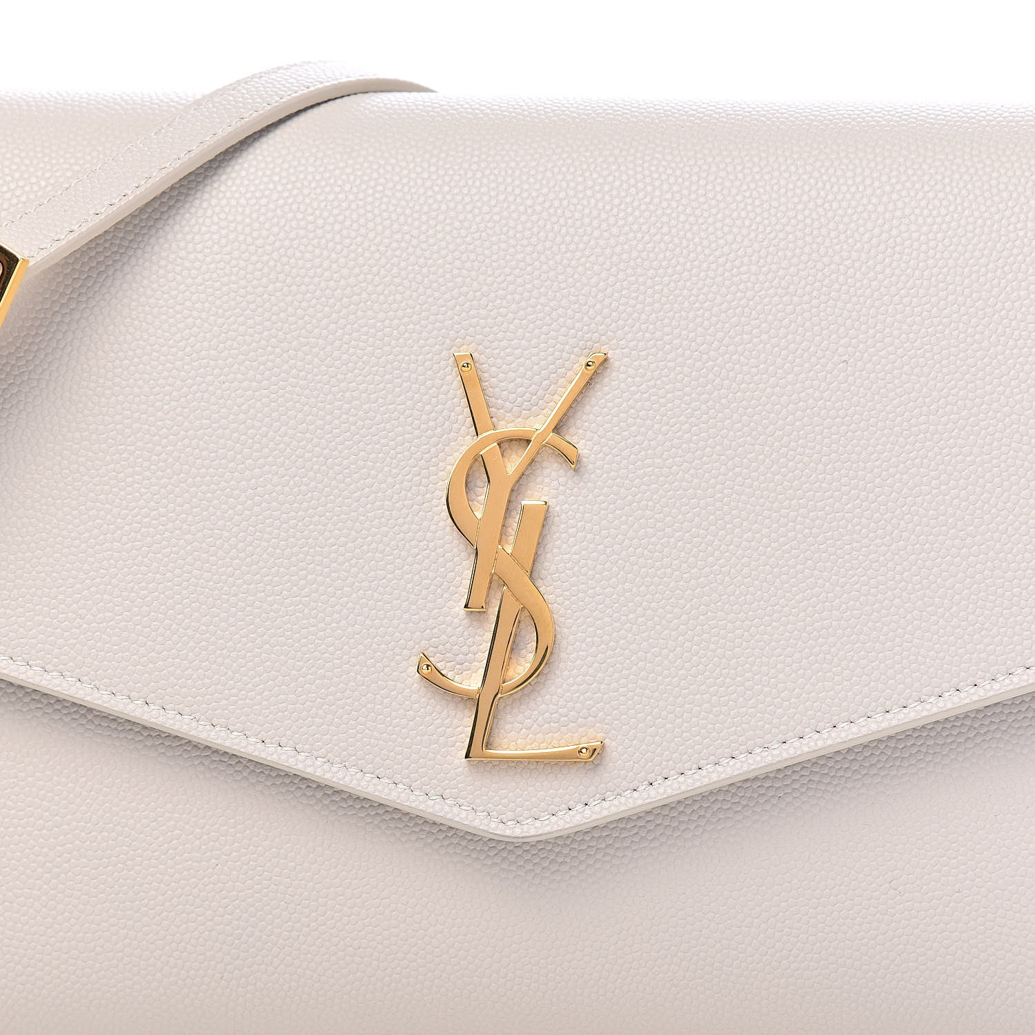 Saint Laurent Grain de Poudre Mini Uptown Crossbody Bag Crema Soft 10 of 10