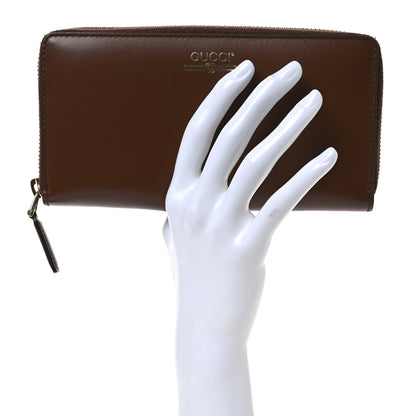 Gucci Plutone Calfskin Logo Zip Around Wallet Cuir 2 of 13