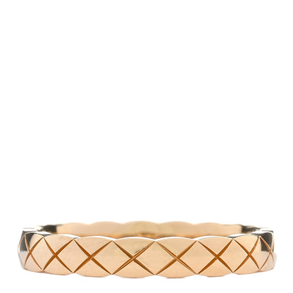 Chanel 18K Yellow Gold Mini Coco Crush Ring 56 7.5 1 of 5