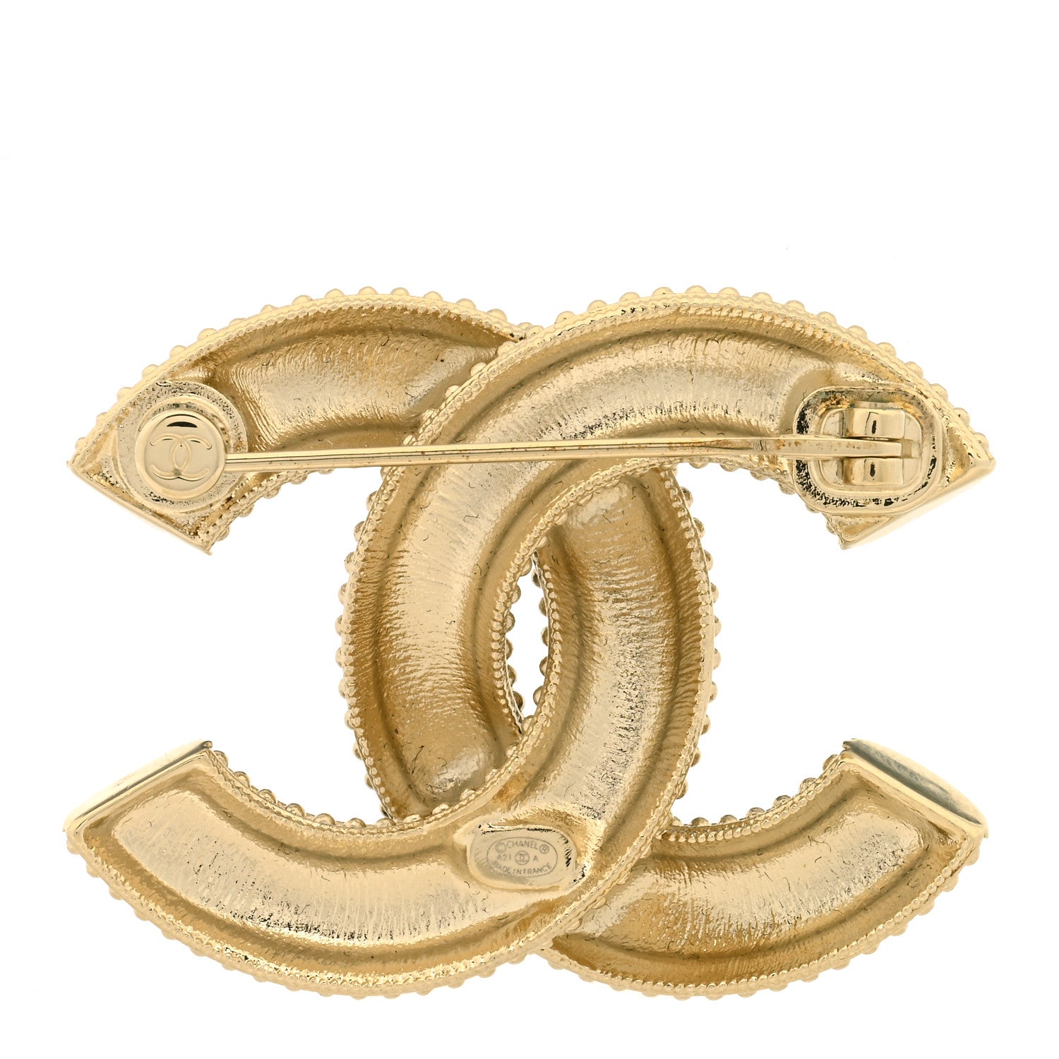 Chanel Enamel CC Brooch Black Gold 2 of 4
