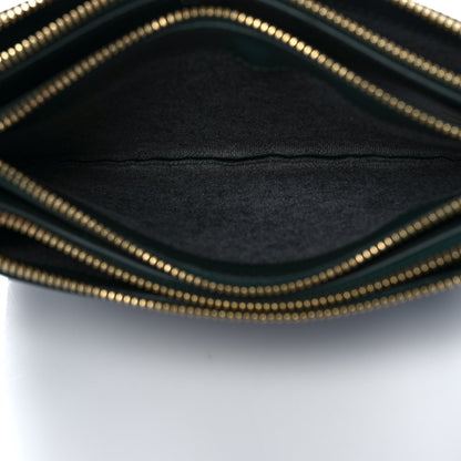 Celine Lambskin Small Trio Crossbody Bag Light Emerald 6 of 10