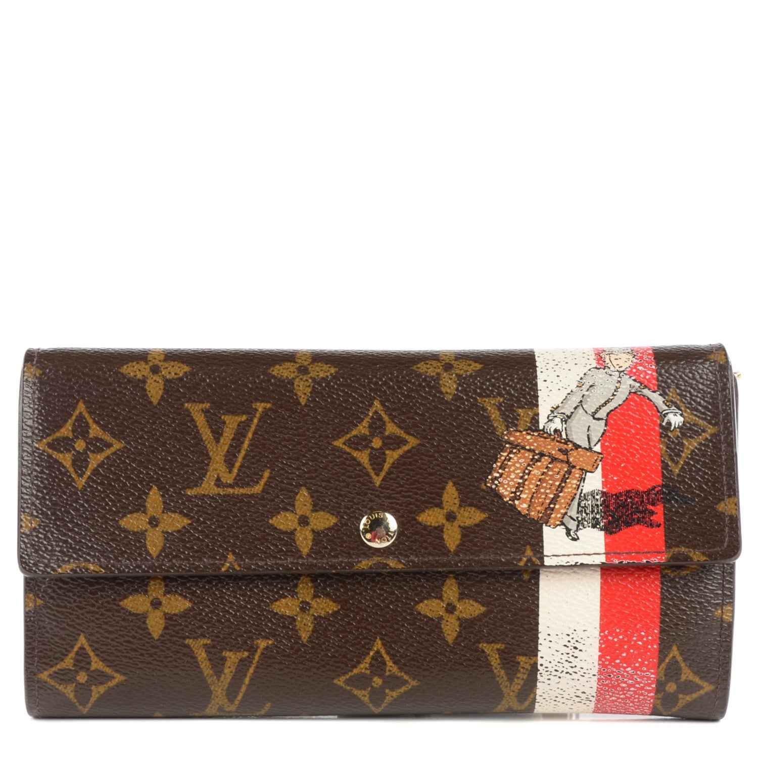Louis Vuitton Monogram Groom Sarah Wallet 1 of 8