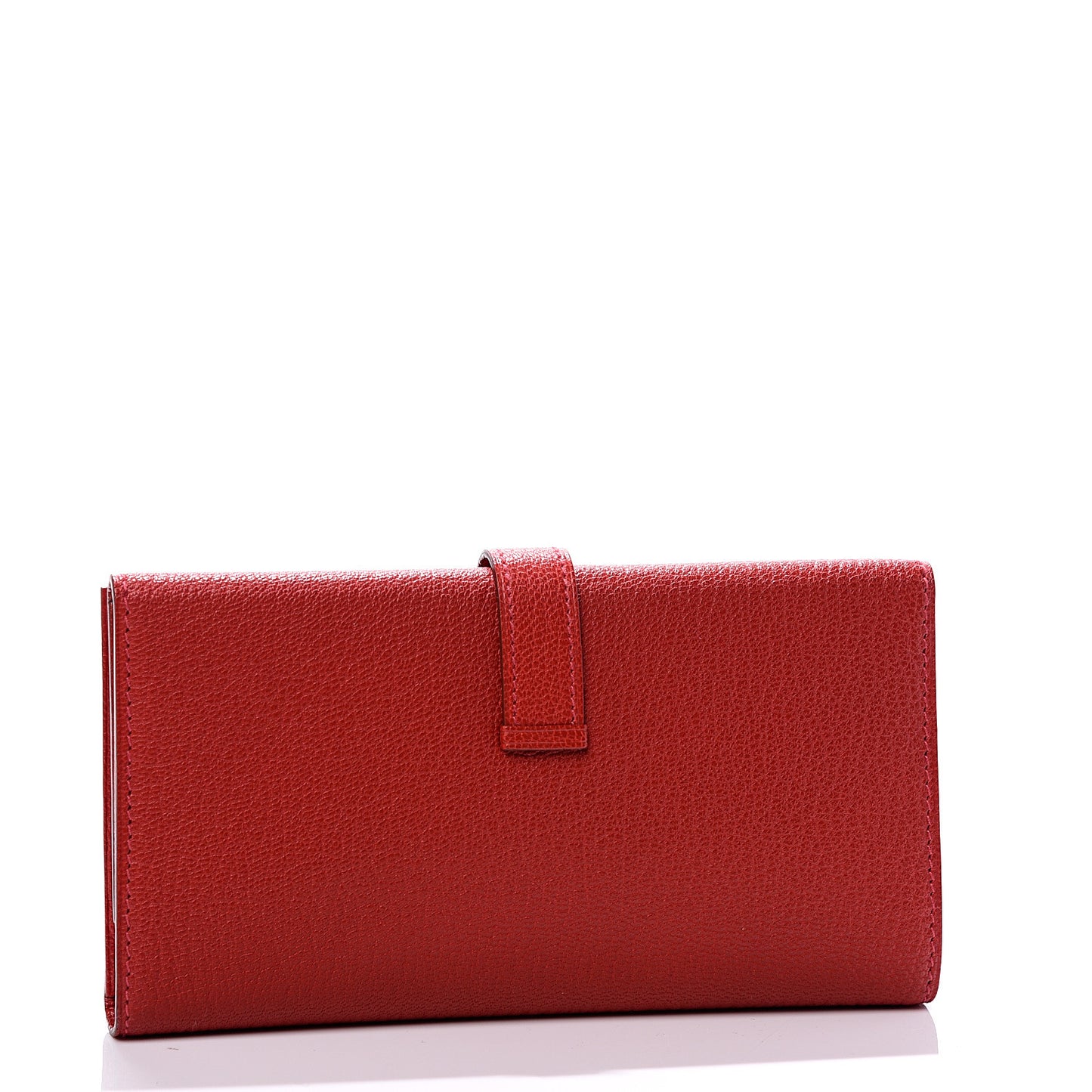 Chevre Mysore Bearn Gusset Wallet Rouge Garance