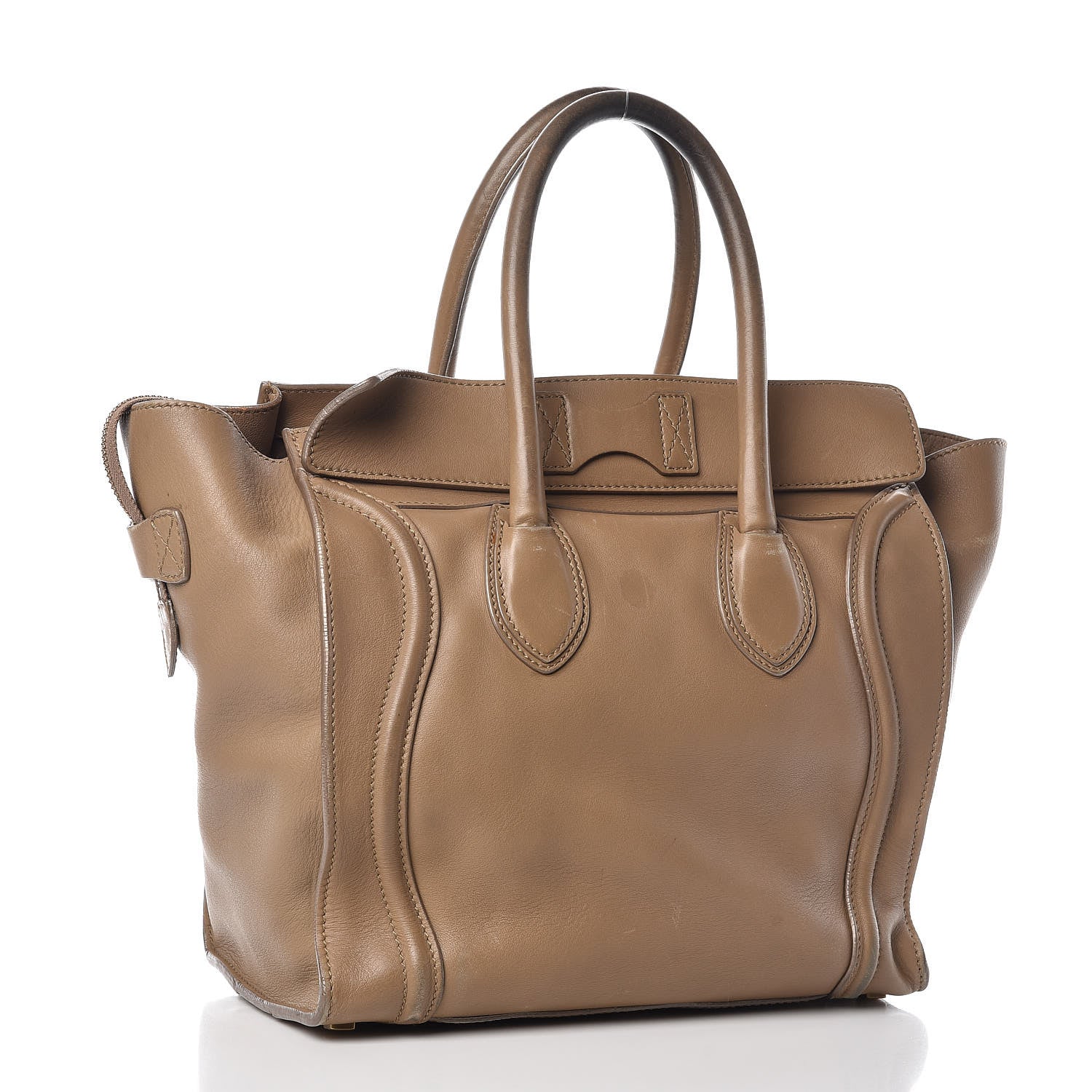 Celine Smooth Calfskin Mini Luggage Camel 3 of 35