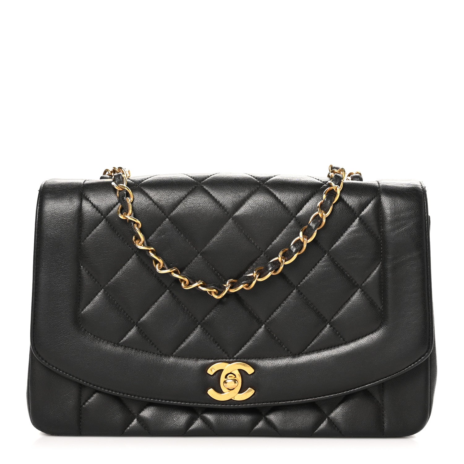 Chanel Lambskin Quilted Medium Single Flap Black 1 of 10