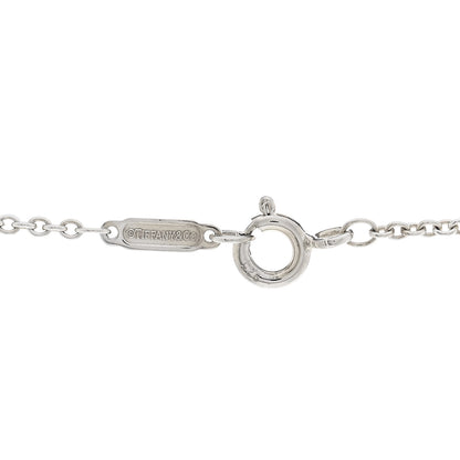 Tiffany Sterling Silver Blue Sapphire Enchant Heart Key Pendant Necklace 4 of 5