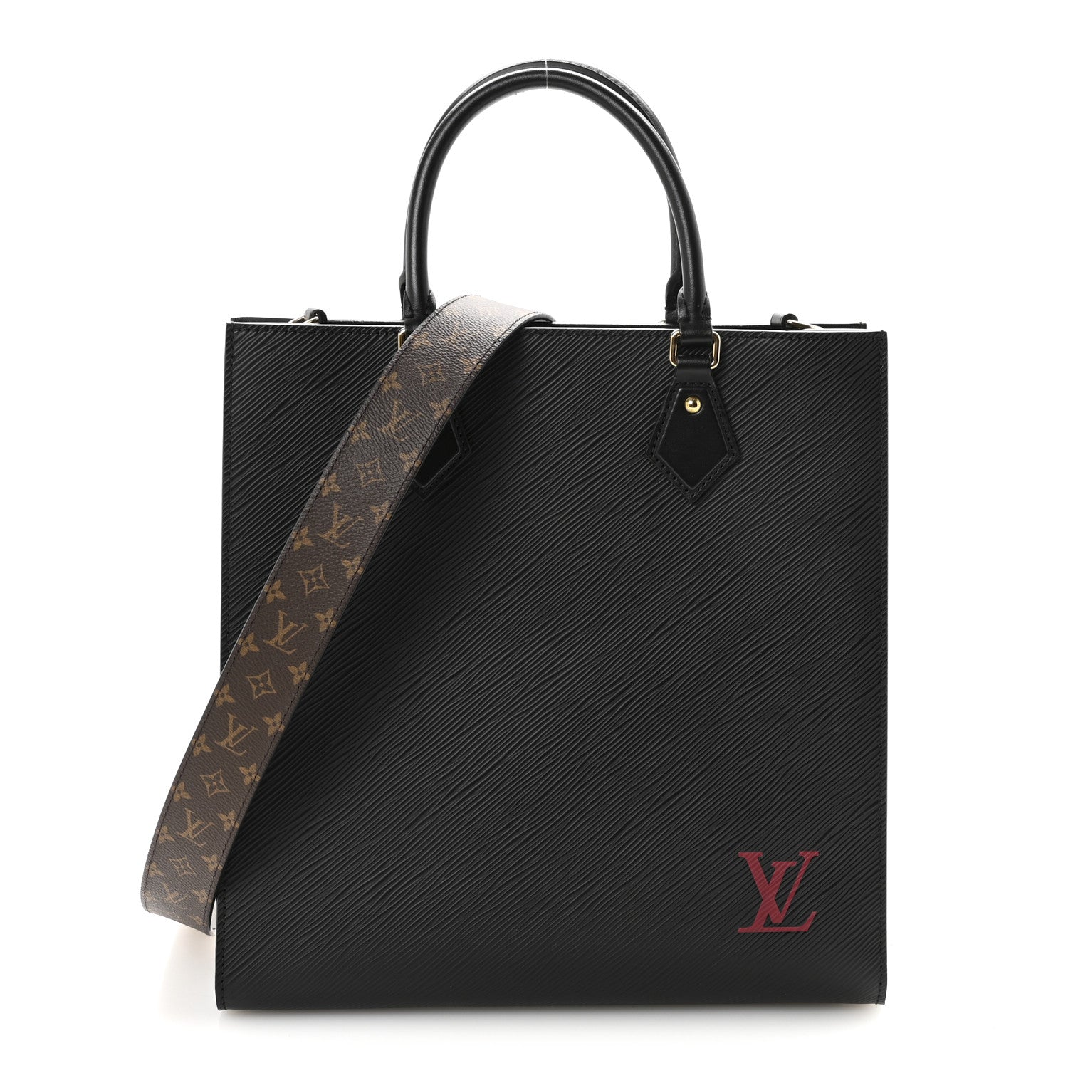Louis Vuitton Epi Sac Plat PM Black 1 of 9