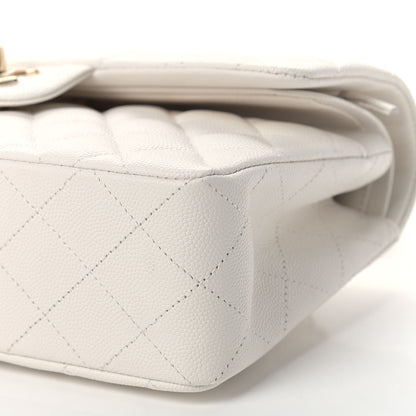 Chanel Caviar Quilted Small Double Flap White 8 of 8