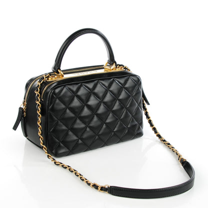 Chanel Lambskin Quilted Small Trendy CC Bowling Bag Black 3 of 8
