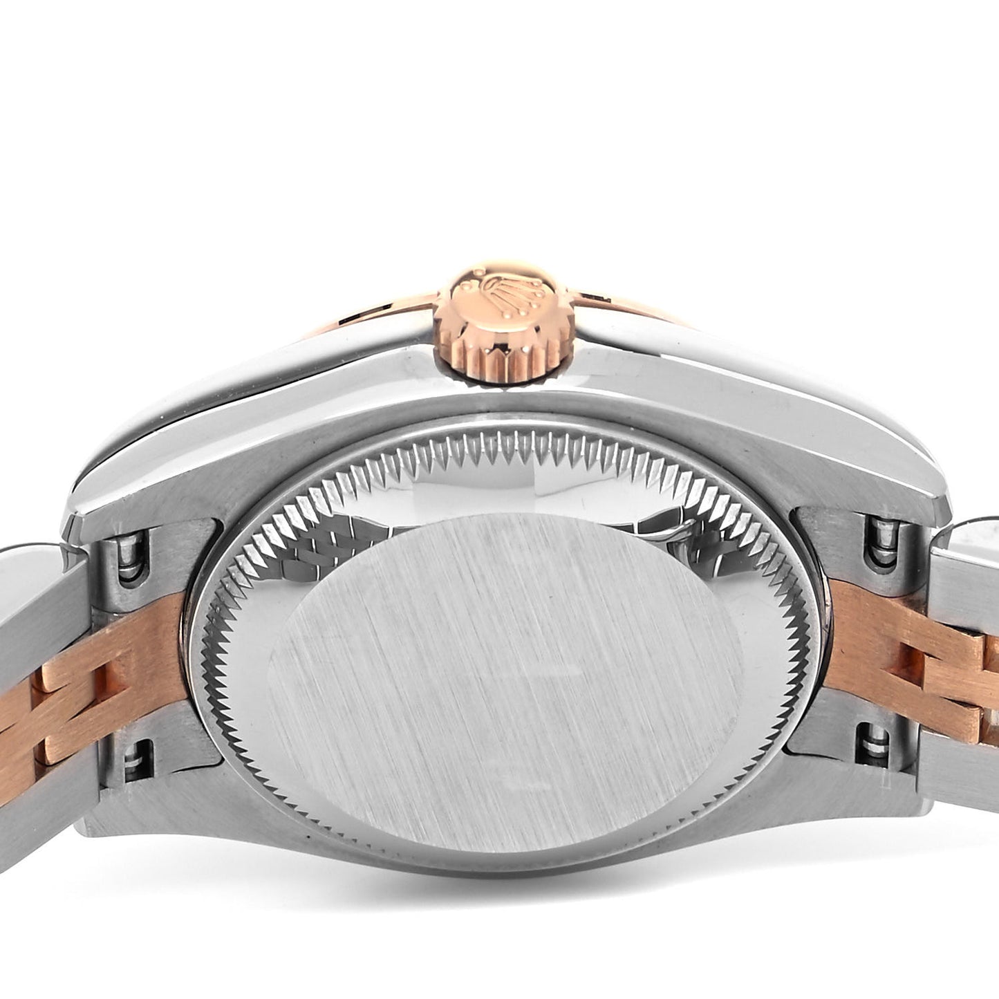 Stainless Steel 18K Everose Gold Diamond 26mm Oyster Perpetual Datejust Watch Black 179171