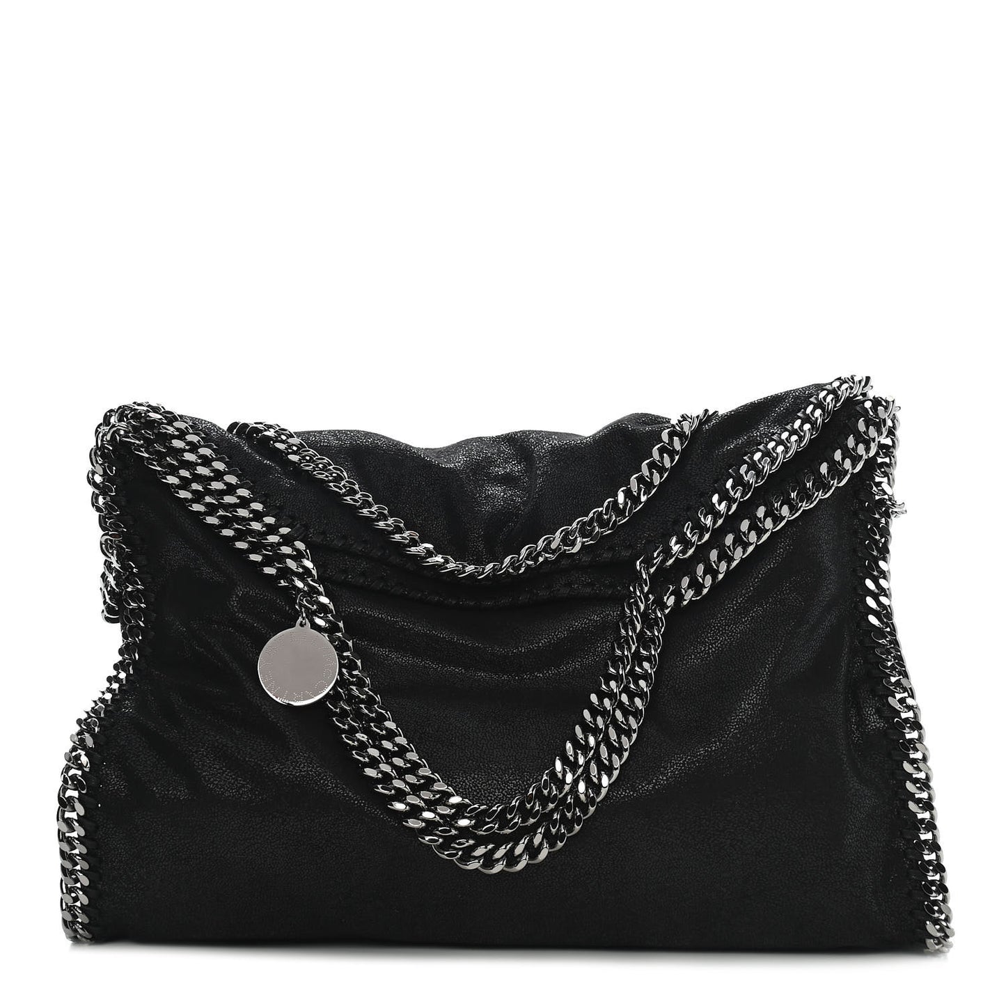 Shaggy Deer Falabella Fold Over Tote Black