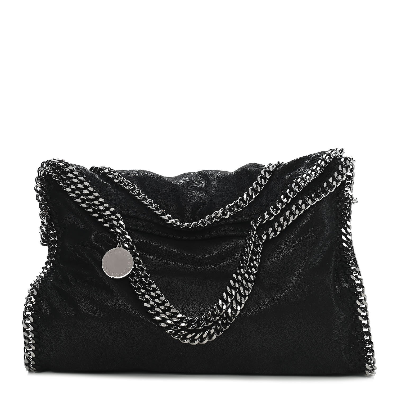 Stella McCartney Shaggy Deer Falabella Fold Over Tote Black 1 of 8