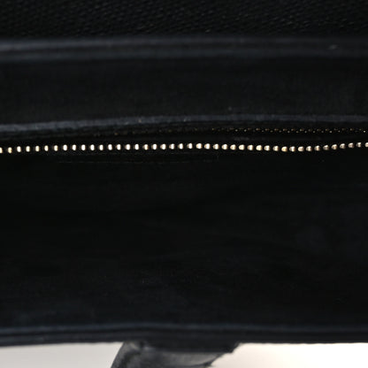 Christian Dior Grained Calfskin Saddle Bag Black 5 of 10