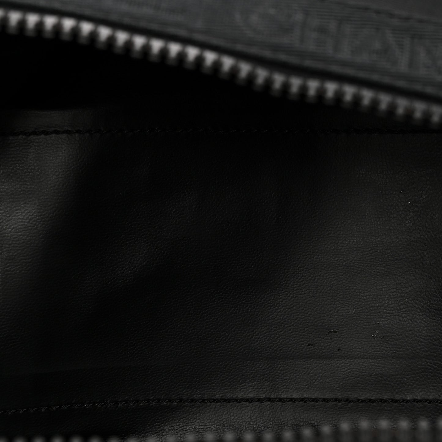 Canvas Nylon Sport Logo Cosmetic Bag Black
