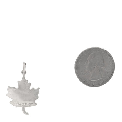 Tiffany Sterling Silver Maple Leaf Charm 2 of 4