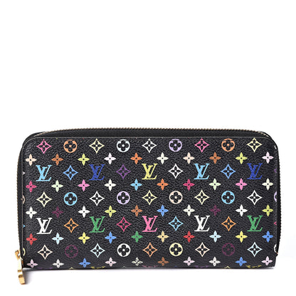 Louis Vuitton Monogram Multicolor Zippy Wallet Black Grenade 1 of 9