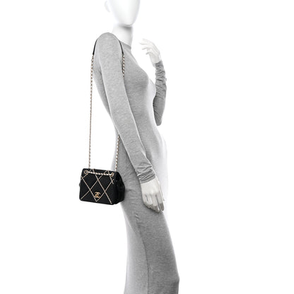 Chanel Lambskin Small Entwined Chain Flap Black 2 of 10