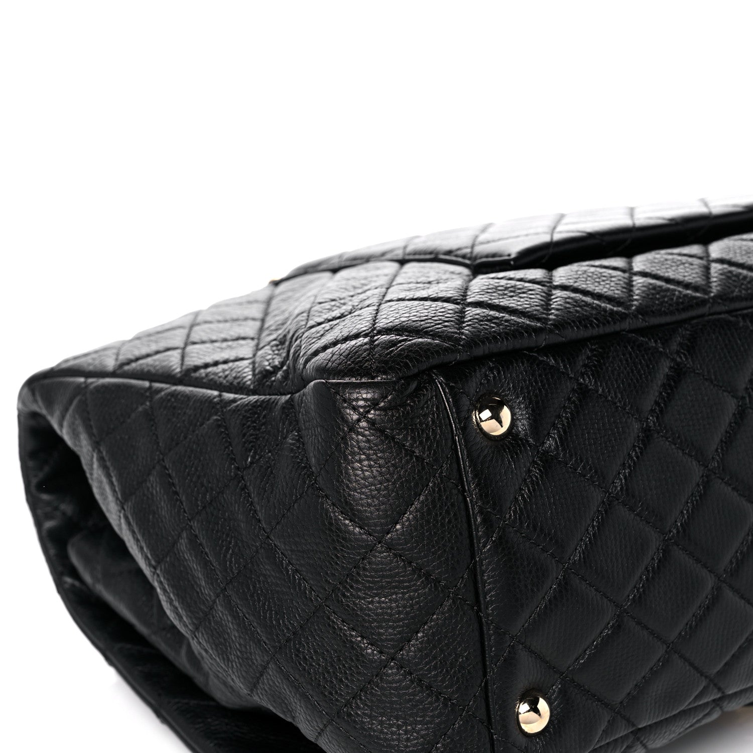 Chanel Calfskin Quilted XXL Travel Flap Bag Black 11 of 12