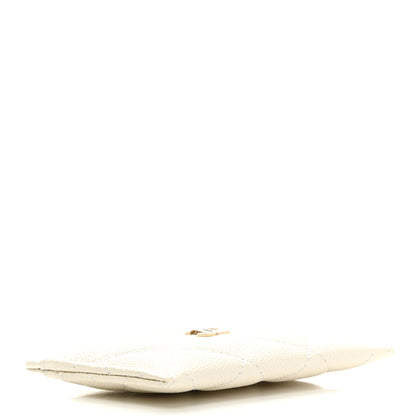 Chanel Caviar Quilted Card Holder White 4 of 8