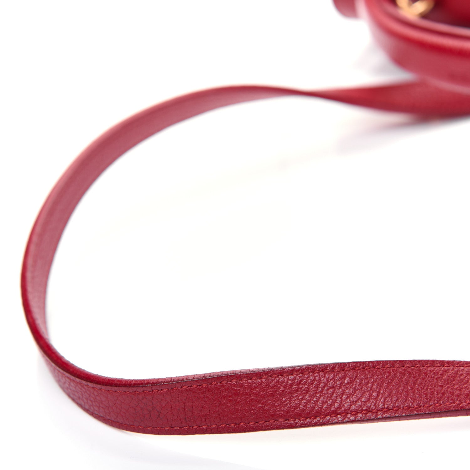 Saint Laurent Grained Calfskin Small Moujik Top Handle Bag Red 23 of 24