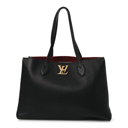 Louis Vuitton Grained Calfskin Lockme Shopper Black 1 of 11