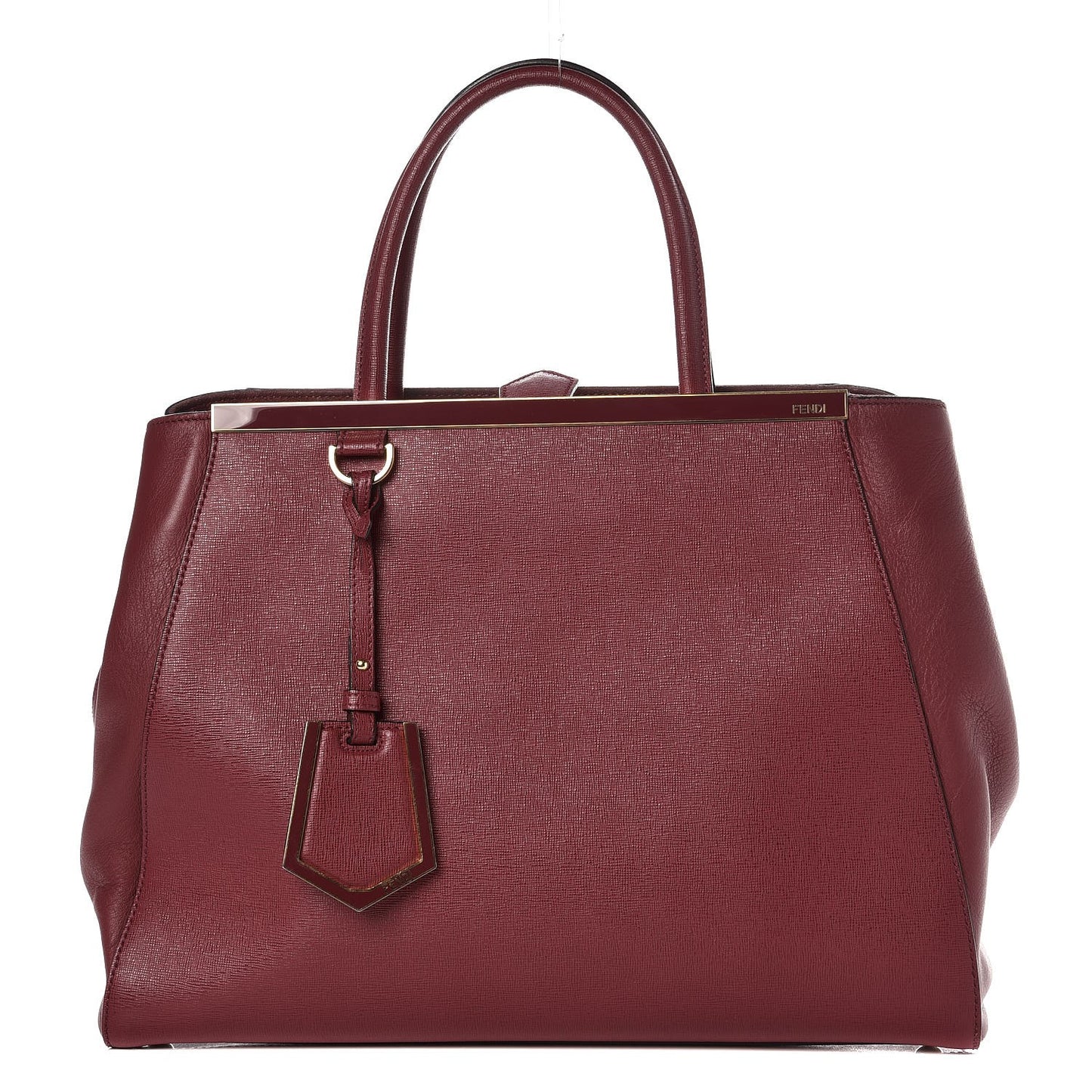Vitello Elite Regular 2Jours Tote Rosso Scuro Ciliegia