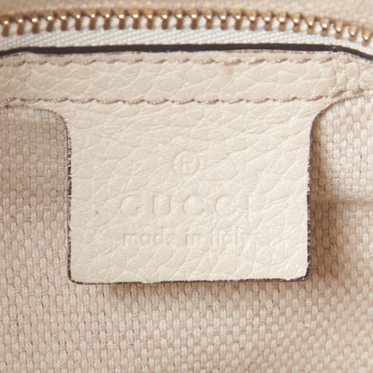 Gucci Pebbled Calfskin Large Soho Hobo Off White 9 of 12