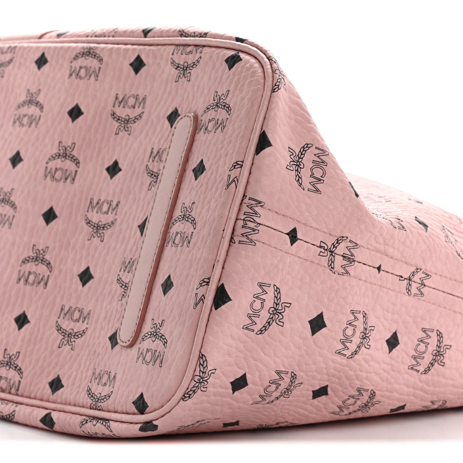 MCM Visetos Large Liz Reversible Shopper Tote Soft Pink 14 of 18