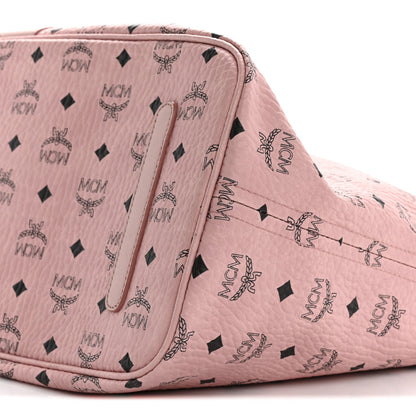 MCM Visetos Large Liz Reversible Shopper Tote Soft Pink 14 of 18