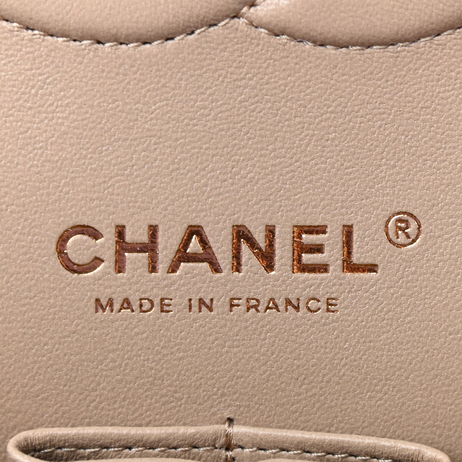 Chanel Iridescent Caviar Quilted Medium Double Flap Dark Beige 6 of 11