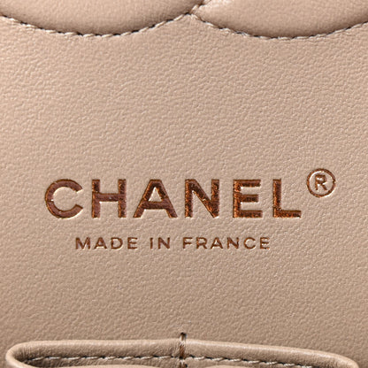 Chanel Iridescent Caviar Quilted Medium Double Flap Dark Beige 6 of 11