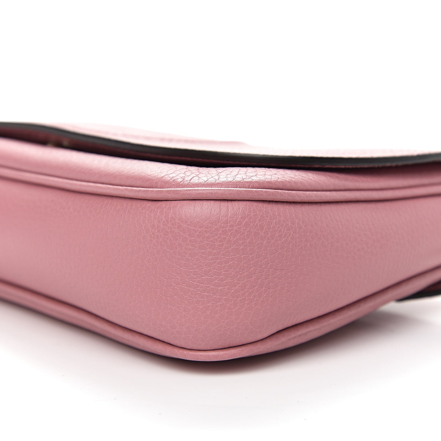 Gucci Pebbled Calfskin Medium Soho Flap Crossbody Pink 8 of 9