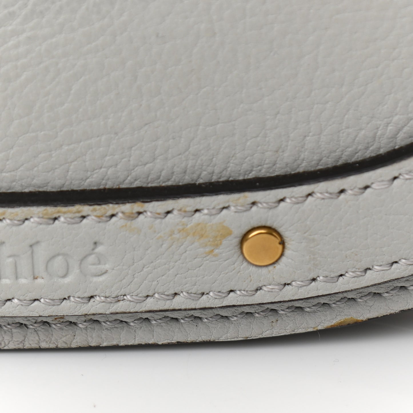 Calfskin Suede Small Nile Bracelet Bag Airy Grey