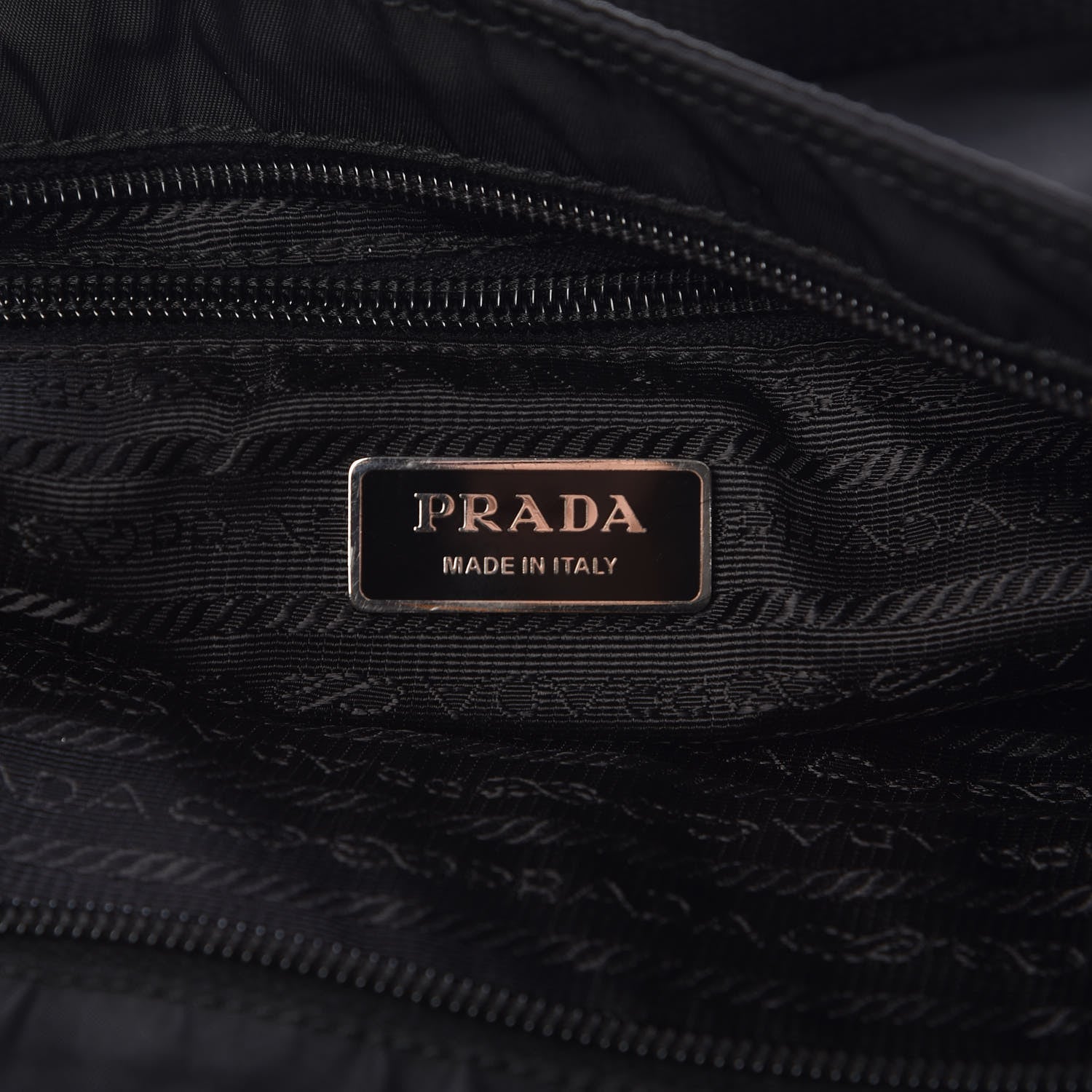 Prada Nylon Saffiano Flat Messenger Bag Black 6 of 9