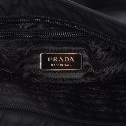 Prada Nylon Saffiano Flat Messenger Bag Black 6 of 9