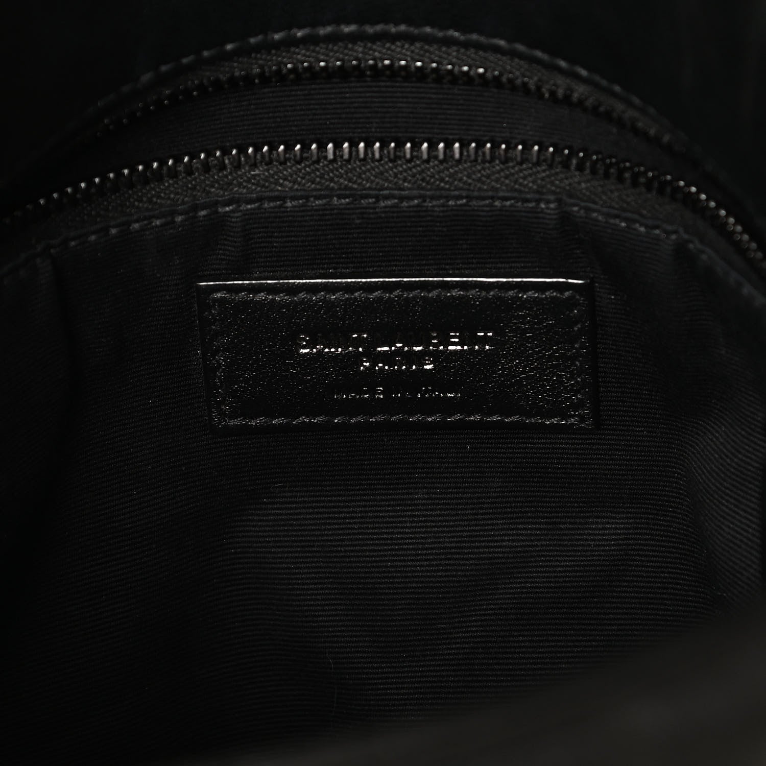 Saint Laurent Lambskin Quilted Small Loulou Puffer Monogram Chain Satchel Black 6 of 11