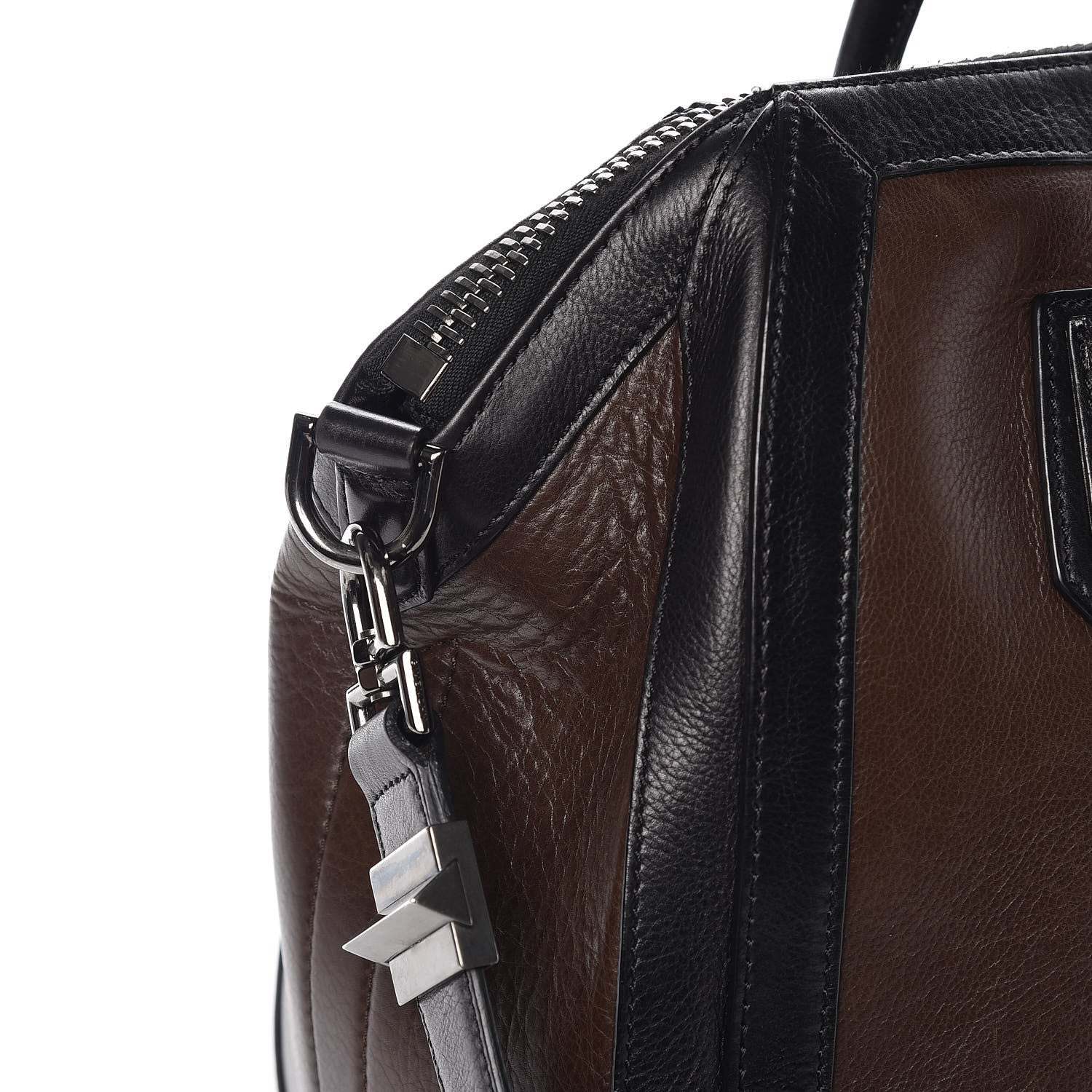 Givenchy Calfskin Medium Bi-Color Antigona Brown Black 11 of 12