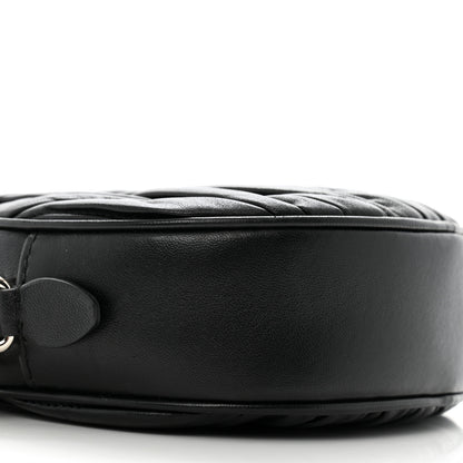 Miu Miu Nappa Matelasse Crystal Round Crossbody Bag Black 8 of 13