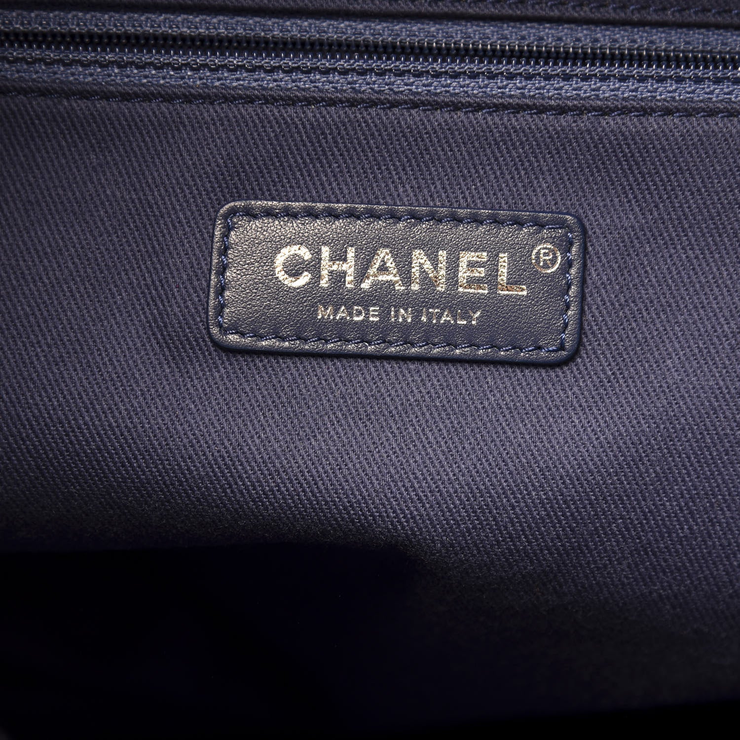 Chanel Canvas Large Deauville Backpack Blue 5 of 10