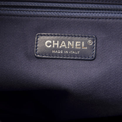 Chanel Canvas Large Deauville Backpack Blue 5 of 10