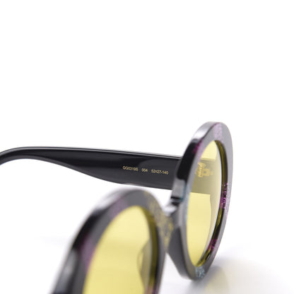 Gucci Acetate Round Glitter GG0319S Sunglasses Rainbow 7 of 8