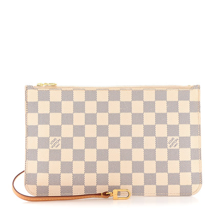 Louis Vuitton Damier Azur Neverfull MM GM Pochette 1 of 17